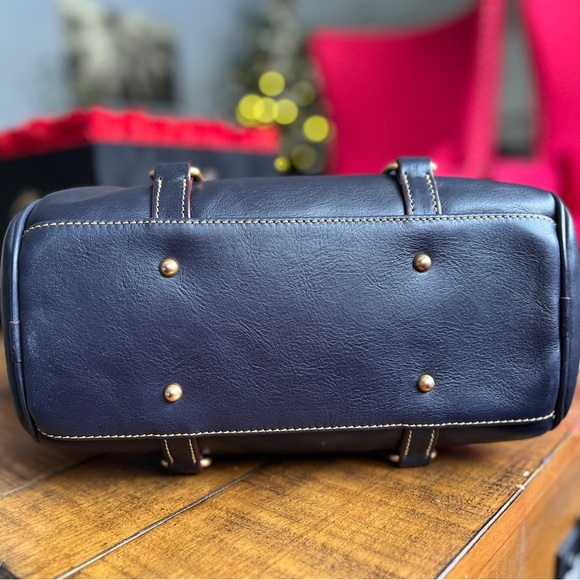 Dooney & Bourke, Florentine Satchel (Navy) REGULAR SIZE NOT MINI - Picture 4 of 14